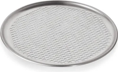 Produktbild von 10x Pizzablech rund Perforierung 33 cm Aluminium