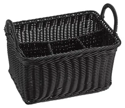 Produktbild von APS 40182 Besteckkorb ECONOMIC, 26 x 18 cm, Höhe 15 cm, Polypropylen, schwarz