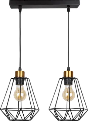 Immagine prodotto di Lampada a sospensione PRIMO nero e oro 2xE27x60W in metallo, dimensioni: 100x43x19 cm, IP20, Candellux