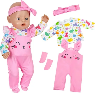 Imagen del producto de Conjunto de 4 vestidos para niña, colores pastel, algodón, para ocasiones especiales