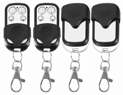 Produktbild von Universal Handsender 433MHz 5 Stück klonbar für Garage Tor und Tür elektrischer Antrieb Ersatz Fernbedienung Schlüsselanhänger