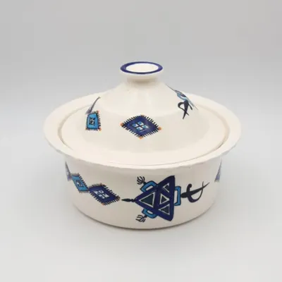 Image de Cocotte Querouana Sahel bleu - D 25 cm