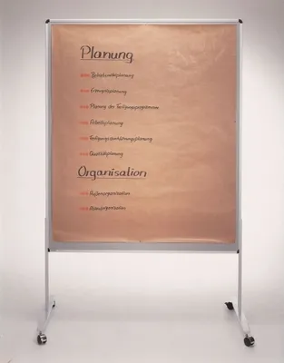 Produktbild von Moderationswand beidseitig Karton 1200x1500mm weiß VE=1