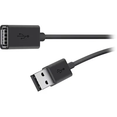 Image de Belkin USB 2.0 A M/F 1.8m câble USB 1,8 m USB A Noir