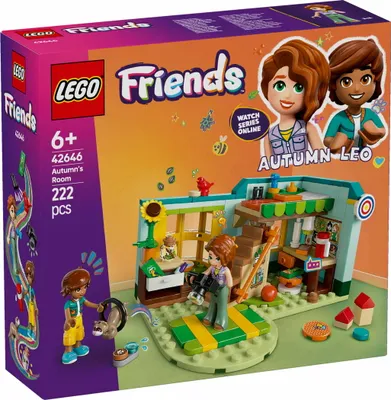 Productafbeelding van LEGO Friends Autumn's kamer, bouw- en speelset voor creatieve rollenspellen, set voor meisjes vanaf 6 jaar met 2 minifiguren en een fret, educatief speelgoed 42646