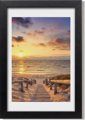 Produktbild von Bild 20x30 MDF-Rahmen, Wandkunst Weg zum Strand