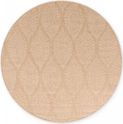 Obrázek produktu pro 160x160 (průměr) kruh Kusový koberec Duet Liora 106247 Beige/White kruh - na ven i na doma