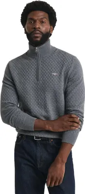 Produktbild von Gant Pullover grau uni normale Passform Baumwolle