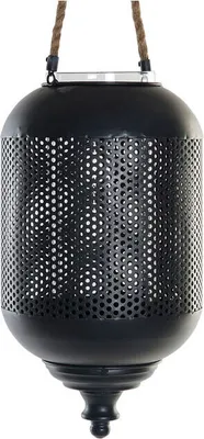 Produktbild von Kerzenschale DKD Home Decor Braun Schwarz Metall Kristall Schnur (22 x 22 x 43 cm)
