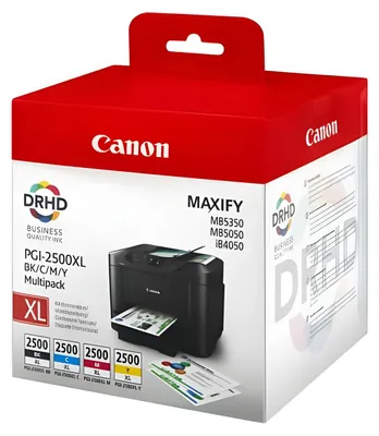 Produktbild von Canon PGI-2500 XL BK/C/M/Y Multipack