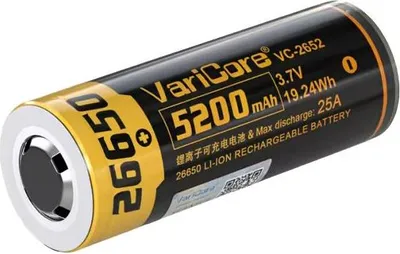 Produktbild von VariCore 26650 Li-ion Akku 5200mAh 3.7V VC-2652