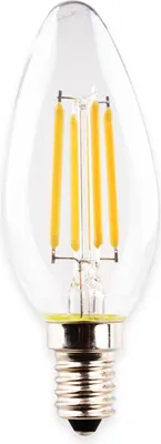 Produktbild von Müller-Licht LED Filament Leuchtmittel Kerze 4W = 40W E14 klar 470lm Ra>90 warmweiß 2700K