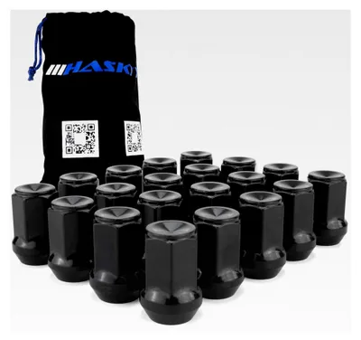 Produktbild von 20 Radmuttern SCHWARZ M14 x 1,5 x 34 SW19 Kegel für Felgen kompatibel mit US-Fahrzeugen