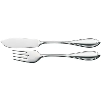 Produktbild von WMF Premiere Fischbesteck 2 teilig, Fischset für 1 Person, Fischgabel, Fischmesser, Cromargan protect Edelstahl poliert, kratzbeständig