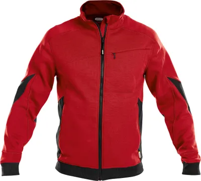 Produktbild von DASSY® Velox Sweatshirt ROT/SCHWARZ Gr.XL Länge: STANDARD