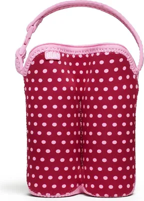 Image de BUILT BBY-BBD2-BMD Bottle Buddy Sac thermique en néoprène deux bouteilles avec poignée