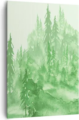 Produktbild von Bild auf Leinwand - Leinwandbild - Einteilig - Wald Baum Natur - 70x100cm - Wand Bild - Wanddeko - Wandbilder - Leinwanddruck - Kunstdruck - Wanddekoration - Leinwand bilder - Wandbild - PA70x100-4046