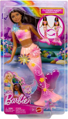Obrázok produktu pre Barbie Flower Magic Mermaid, Modelka, Žena, 3 rok / roky, Chlapec / dievča, 370 mm, 180 g
