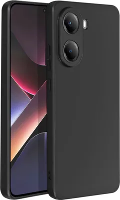 Zdjęcie produktu dla Avizar, silikonowy pokrowiec Soft Touch Xiaomi Poco X7 Pro, matowy tył, czarny