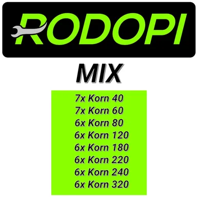 Produktbild von RODOPI RedDevil Schleifdreiecke für Deltaschleifer Körnung Mix Zirkonium Korund Klett 93x93x93mm Delta Schleifpapier 6 Loch für Dreieckschleifer
