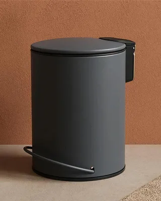 Immagine prodotto di Pattumiera 3 L soft close in acciaio grigio Color