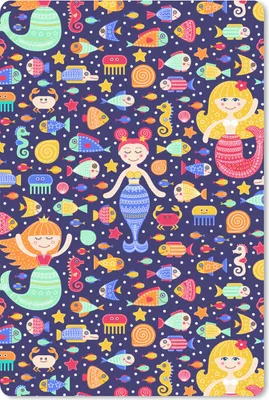 Produktbild von MuchoWow® Mauspad Mousepad Meerjungfrau - Fisch - Muster 18x27 cm - Mousepads - Maus Mat - Pad - Mausunterlage