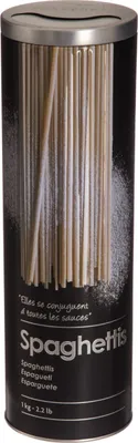 Produktbild von Spaghettidose, 1 kg, Metall, schwarz