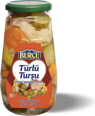 Produktbild von Burcu Eingelegtes Gemüse im Glas 560g - Türlü Karisik Tursu