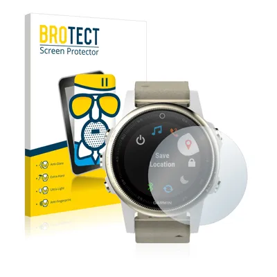 Produktbild von BROTECT Entspiegelungs Schutzglas für Garmin Fenix 5S (42 mm) Schutzfolie Panzer Folie Glas Display Schutz matt