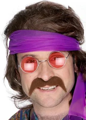 Imagen del producto de Barba rubia, estilo años 70, barba hippie, "flower power", bigote