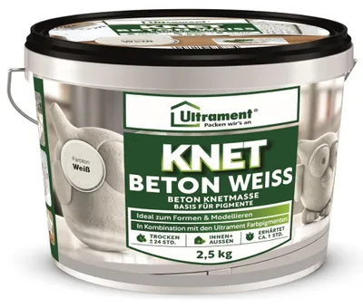 Produktbild von ULTRAMENT Knet Beton Weiß 2,5 Kg