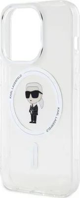 Produktbild von Karl Lagerfeld MagSafe IML Ikonik Case iPhone 15 Pro transparent