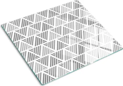 Immagine prodotto di Copertura per piano cottura – Copertura per piano a induzione – Piano di vetro protettivo – 60x52 cm – Piani di vetro protettivi per fornelli – Vetro temperato – Motivi geometrici