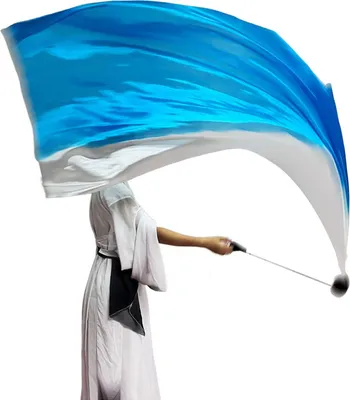 Produktbild von Bauchtanz-Schleier, Poi, Kunstseidenschal mit Poi-Ball, Wurfbällen, Schal, Poi-Streamer, buntes seidiges Flaggenband, Streamer für Partys, Tänze und Aufführungen