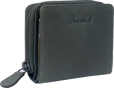 Produktbild von Benthill Kleine Geldbörse Echt Leder - Geldbeutel mit RFID Schutz - 7 Kartenfächer - Slim-Wallet inkl. Geschenkbox