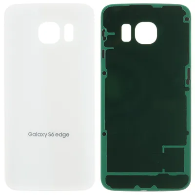 Produktbild von Samsung Galaxy S6 edge (SM-G925F) Backcover + Kameraglas + Kleber, Weiß