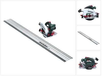 Zdjęcie produktu dla Ręczna pilarka tarczowa Metabo KS 66 FS 1500 W 190 mm + 1x tarcza pilarska + szyna prowadząca