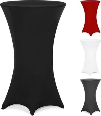 Produktbild von Stretch-Husse für Stehtische - Ø 70 cm Schwarz