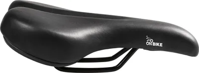 Productafbeelding van Fietszadel voor mountainbikes, bedrukt met een polyurethaanprint in een hemelsblauwe kleur – comfortabel, duurzaam en antislip – universeel geschikt voor mountainbikes, zowel voor heren als dames – eenvoudig te monteren