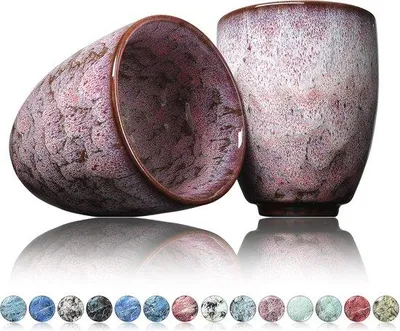 Zdjęcie produktu dla Zestaw 2 nowoczesnych ceramicznych kubków do kawy