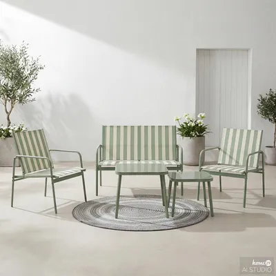 Produktbild von home24 Sitzgruppe - 5-teilig - Stahl