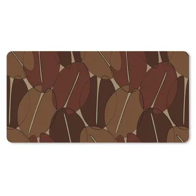 Produktbild von MuchoWow® Schreibtischunterlage Kaffeebohnen - Muster - Kaffee 80x40 cm - XXL Mauspad - Gaming Mauspad