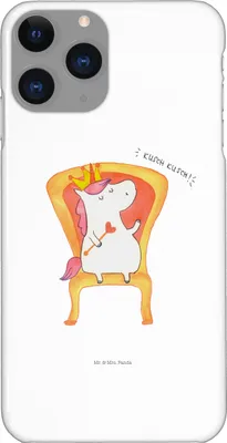 Produktbild von Mr. & Mrs. Panda Iphone 11 Pro Handyhülle Einhorn Prinzessin - Weiß - Geschenk, Geburtstag, Premium Kunststoff, Unicorn, Monat, Geburtstagsgeschenk, Handy Case