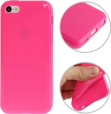Produktbild von Schutzhülle TPU für Handy Apple iPhone 5C Pink