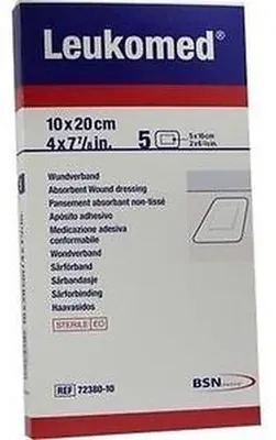 Productafbeelding van Leukomed wondverband, 10 x 20 cm, 5 pleisters