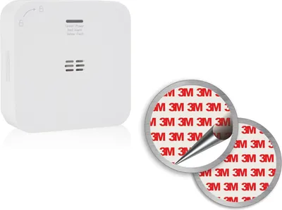 Produktbild von WiFi-Kohlenmonoxid-Melder wechselbare Batterien & Magnethalterung 85dB Alarm