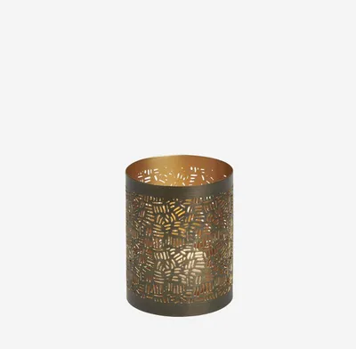 Produktbild von Lambert Soma Windlicht Eisen bronze-gold, H 10 cm D 8 cm 60040614 SP25-2