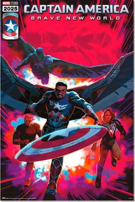Produktbild von Captain America Poster Marvel Brave New World, Comic 61 x 91,5 cm