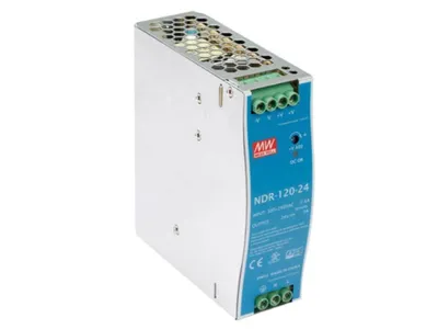 Image de Alimentation - 1 Sortie - 120 W - 24 V - 5 A - Montage Sur Rail Din - Pour Usage Industriel