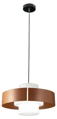 Produktbild von Loto Pendelleuchte Ø450 mm aus Metall und mundgeblasenem Glas, E27 40W Fassung, IP20, Schutzklasse 1 - Elegantes, modernes Design